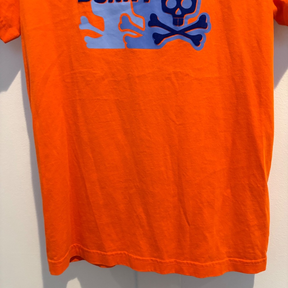 Psycho Bunny Graphic Tee Men XS (3) Orange Flocked Logo Pima Cotton Short Sleeve - Picture 7 of 13